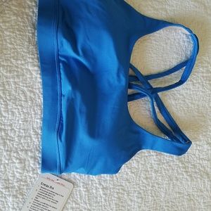 Lululemon blue energy bra 8